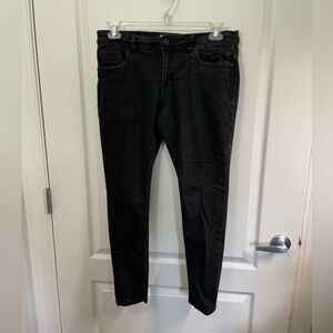 RAW X Men's Black Straight Jeans Size 34 Inseam 30 Solid Denim